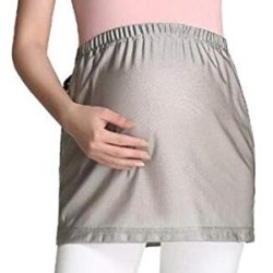 Mini-robe fibre argent pour femme enceinte